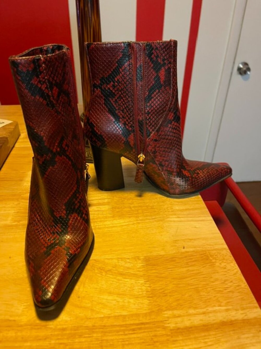 JLo Faux Snake-Skin Boot